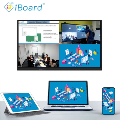 Painel interativo de 98 polegadas 4K UHD Smart Touch Screen com projeção AI Função Smart Board para sala de reuniões