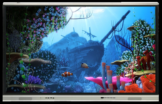 Painel de exibição interativo de tela sensível ao toque por atacado de fábrica com toque infravermelho e atualização remota pela rede de internet, quadro branco interativo, monitor de TV com tela sensível ao toque