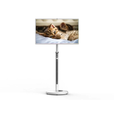 Quiosque de tela sensível ao toque 32 polegadas Android 8+128G 13MP Porta-vozes de câmera incorporado com bateria recarregável Monitor rotativo Para escritório de showroom do bar KTV