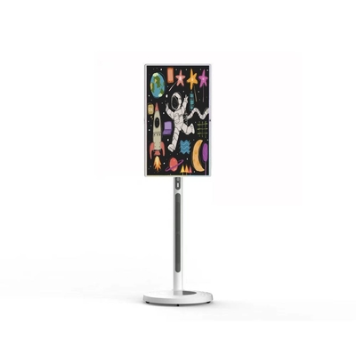 Quiosque de tela sensível ao toque 32 polegadas Android 8+128G 13MP Porta-vozes de câmera incorporado com bateria recarregável Monitor rotativo Para escritório de showroom do bar KTV
