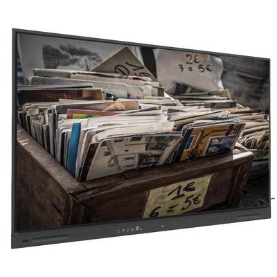 Displays Interativos de Painel Plano de 110 Polegadas Tela Grande Android OPS PC USB HDMI TYPE-C Portas de Conexão Tudo-em-Um 50 Pontos de Toque Tipo Parede Móvel