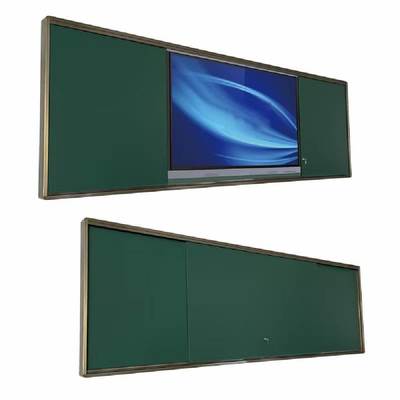 Quadro Interativo Deslizante 75 86 Polegadas Painel Branco Verde Opcional Com Painéis Touch Sistema Operacional Android Windows Montado na Parede Para Sala de Aula Reunião Escritório
