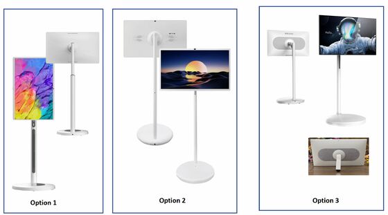Televisão móvel de 32 polegadas Televisão portátil Smart TV Touch Screen Display sem fio interativo