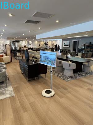 Tabuleiro interativo sem fio de 32 polegadas com câmera embutida e TV portátil de tela inteligente