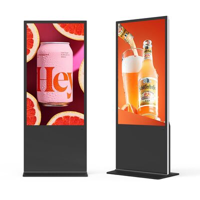 75 Polegadas Digital Signage com Tela Sensível ao Toque Habilitada e Suporte Multilíngue para Exibição Publicitária no Varejo