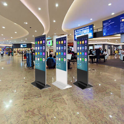 75 Polegadas Digital Signage com Tela Sensível ao Toque Habilitada e Suporte Multilíngue para Exibição Publicitária no Varejo