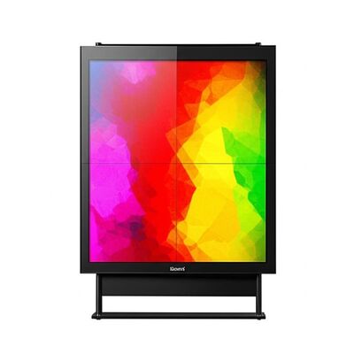 Sinalização digital LCD personalizada com resolução de 3840 * 2160 500 Nits Brilho e função SDK para publicidade interna e externa