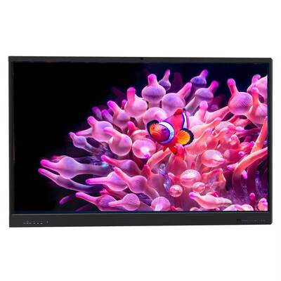 Painel plano interativo de 75 polegadas com resolução 4K de 40 pontos para uso em sala de aula