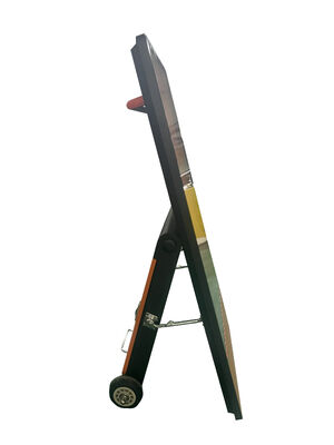 Displays de sinalização digital de 43 polegadas portáteis de bateria LCD de publicidade para lojas de varejo