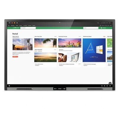 Tabuleiro interativo portátil de 75 polegadas com Wi-Fi e software de ensino integrado