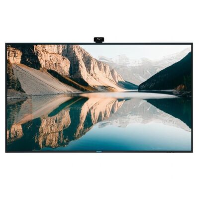 Painel inteligente LCD de 75 polegadas com resolução 4K e 50 pontos de toque para tela plana interativa