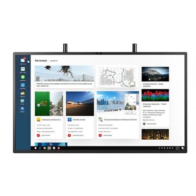 LED Interactive Whiteboard com Android 14 Ultra Fine Infrared Touch e Microfone de câmera opcional para escolas e reuniões