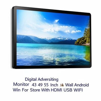 32 polegadas de Anúncios Digitais Monitor Android PC OS Screen Touch Wall para loja Aeroporto Hotel