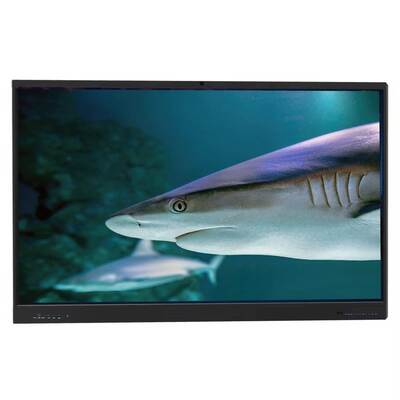 Painel plano interativo com 20 pontos de toque 350 Cd/m2 Brilho e 50.000 horas de vida útil para melhor ensino e colaboração