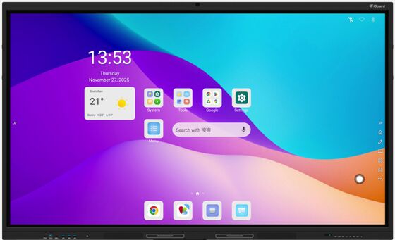 Painéis Interativos 4K EDLA de 75 polegadas Smart para Escolas e Conferências