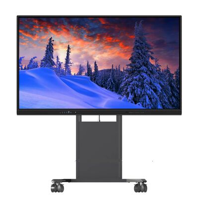 Monitor Interativo Touch Screen de 75 Polegadas com 20/40 Pontos de Toque e Toque Infravermelho para Ensino Escolar e Reuniões de Escritório