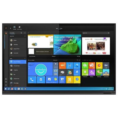 Painel Interativo Plano de 86 Polegadas com Android WiFi e Software de Quadro Branco Integrado para Salas de Aula e Escritórios