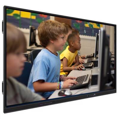 VESA Standard Wall Mount Interactive Flat Panel com vidro temperado de 4 mm e microfone de 6 matrizes embutido para alta capacidade de resposta