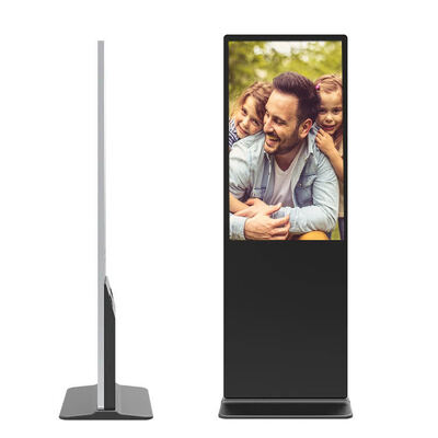 Sinalização digital de pé livre com 500-2500 nits de brilho e 16,7M Display LCD de cores para publicidade interna