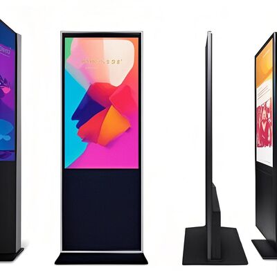 iBoard 43 polegadas de piso vertical LCD touch screen Indoor Smart Publicity Screen Display Digital Signage Advertising Player