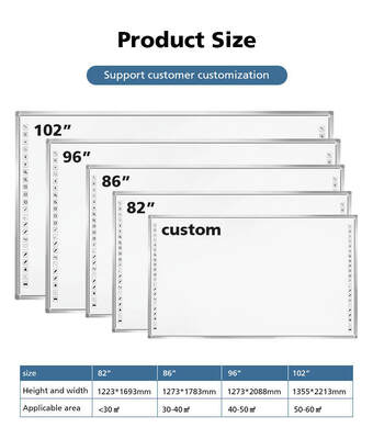 Fornecimento de Fábrica Placa Inteligente de Grande Tamanho Quadro Branco Interativo Tela Tátil Interativa Painel Plano Interativo