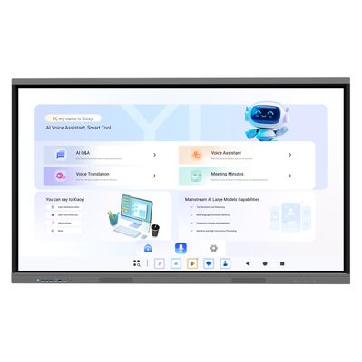 iBoard 75 polegadas Android 16 Google EDLA Certificado Ai Painel Interativo Tela Plana Smart Board