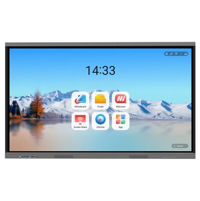 iBoard 75 polegadas Android 16 Google EDLA Certificado Ai Painel Interativo Tela Plana Smart Board