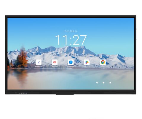 iBoard 75 polegadas Android 16 Google EDLA Certificado Ai Painel Interativo Tela Plana Smart Board