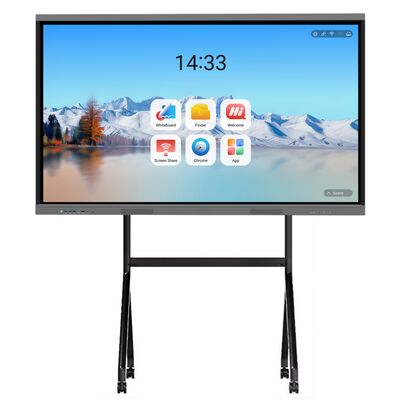 iBoard 75 polegadas Android 16 Google EDLA Certificado Ai Painel Interativo Tela Plana Smart Board