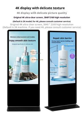 43 50 55 polegadas Piso em pé Commercial Lcd Publicidade Display Touch Screen Monitor Quiosque de sinalização digital