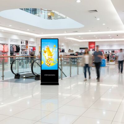 Quiosque de Publicidade Vertical Interno HD 43/55 All-In-One LCD Display Tela Tátil Interativa Sinalização Digital