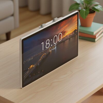 QR Code Scanner Construído na tela sensível ao toque Kiosk Estilo de moda com relação de contraste de 4000 para 1 projetado para interação do cliente