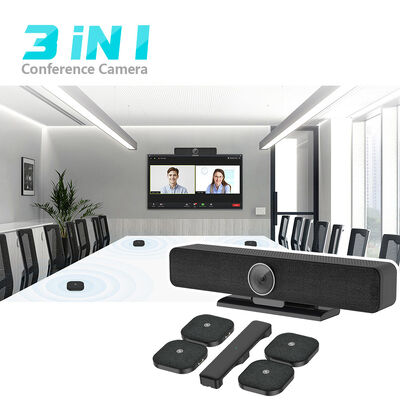 Câmera de conferência 4K ePTZ com microfone de extensão sem fio para conferência