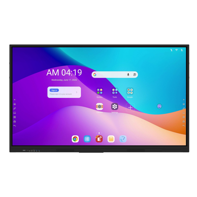 Display interativo Android 16 para reuniões escolares