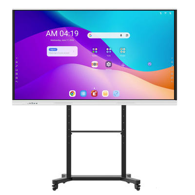 Display interativo Android 16 para reuniões escolares