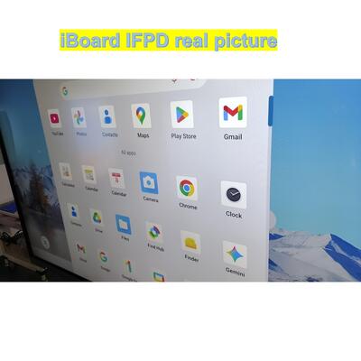 Painel Interativo Popular de 75 Polegadas 4K com Sistema Android Inteligente para Salas de Aula e Reuniões de Escritório