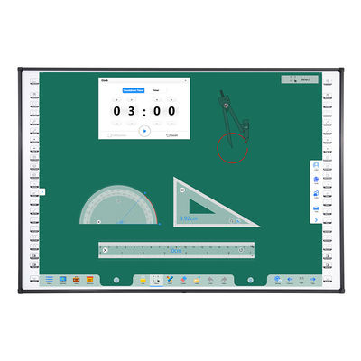 Placa de ensino do tela táctil de 10 pontos fixada na parede com Hotkeys