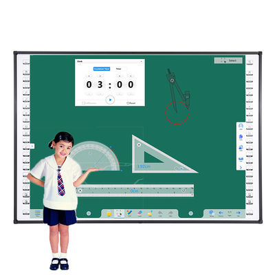 Placa de ensino do tela táctil de 10 pontos fixada na parede com Hotkeys