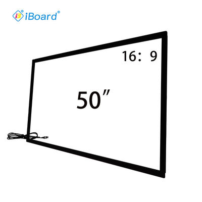IBoard 32" 43" 50" 55" 65" 75" Moldura de sobreposição multitoque infravermelha USB para monitor de tela sensível ao toque TV Sinalização digital