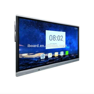 4K 55 65 75 86 98 polegadas painel plano interativo interactivo quadro branco quadro inteligente para reunião de ensino