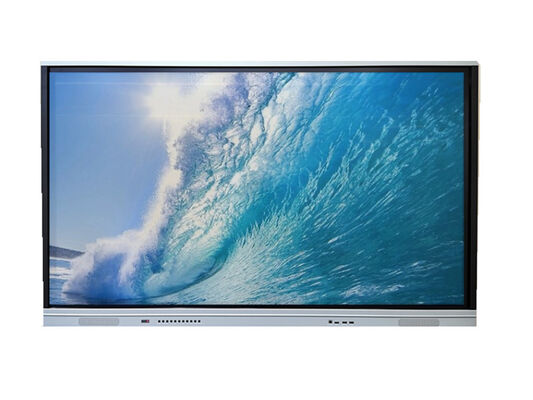 Painel Interativo Plano de 55-98 Polegadas com Resolução 4K, Multi-Toque e Sistema Duplo para Ensino e Reuniões
