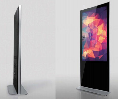 assoalho de 65in que está a exposição do Signage de Digitas 178 graus de produto NOVO da fábrica da aprovação HD do FCC