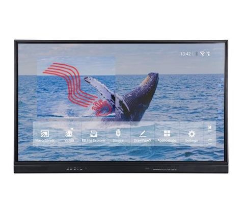 tela táctil interativo do LCD de 65 polegadas 20 do dedo pontos do toque da pena
