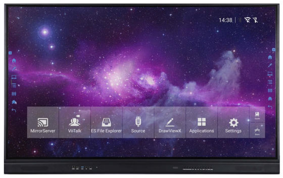 Atualização do sistema Monitor interativo de tela sensível ao toque com atualização remota através da rede Internet e recurso de exibição de luz de fundo LED