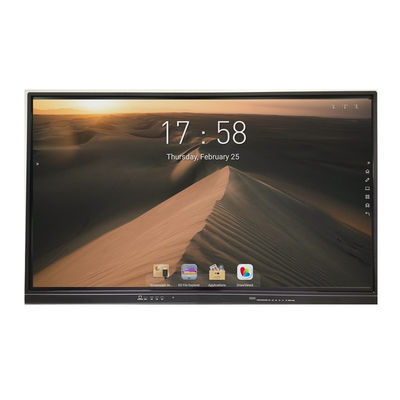 65" monitor conduzido interativo infravermelho Smart Whiteboard do toque da exposição da placa do ensino do diodo emissor de luz multi