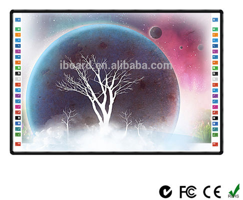Monitor de tela sensível ao toque de quadro branco interativo infravermelho Android 11 multitarefa
