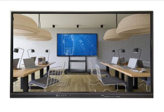 Display multi-toque de 75" LED Interativo Whiteboard Sistema duplo Android Windows