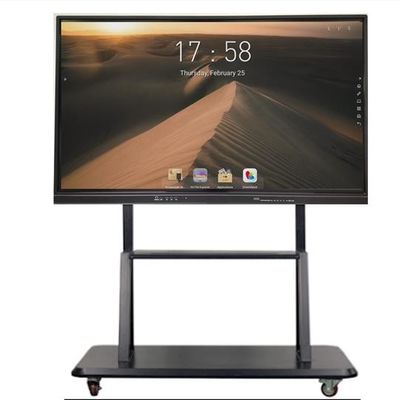 Monitor interativo de tela sensível ao toque com tempo de resposta de 8 ms e atualização remota