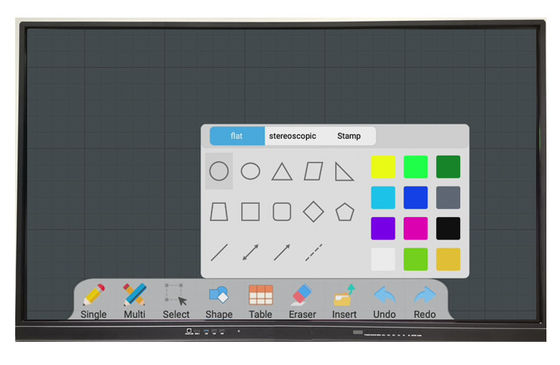 86" montagem interativa da parede do quadro do Super Slim do diodo emissor de luz Whiteboard