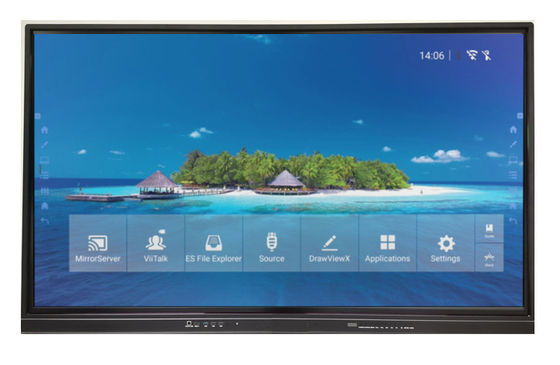 86" montagem interativa da parede do quadro do Super Slim do diodo emissor de luz Whiteboard